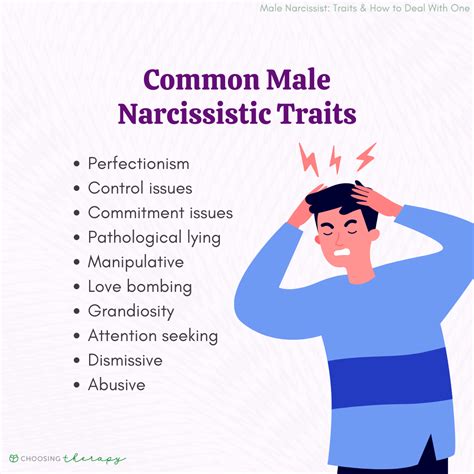 12 traits of a narcissist male