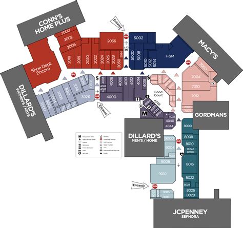 Twelve Oaks Mall Directory Map Tabby Faustine