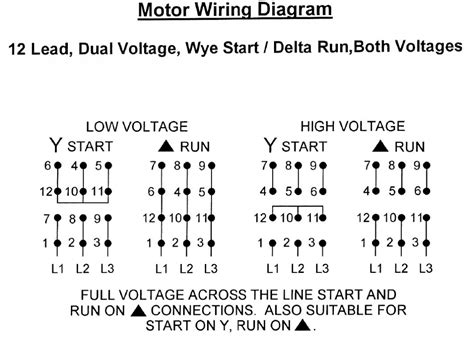 12-Wire Motor Wiring Diagram