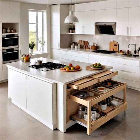 12. Add a sink to your island to create a multifunctional space