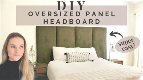 12. Create a super-sized headboard with paneling