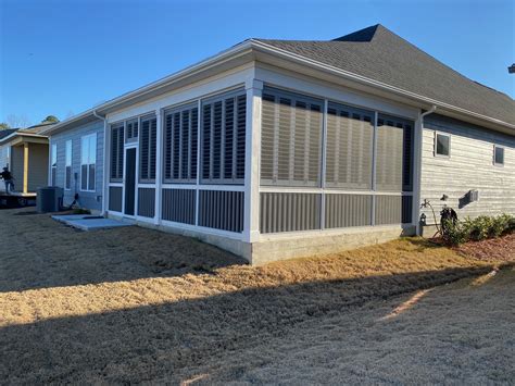 12. Screen in a back porch with shutters