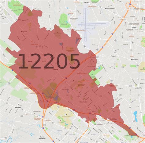 12205 Zip Code Map