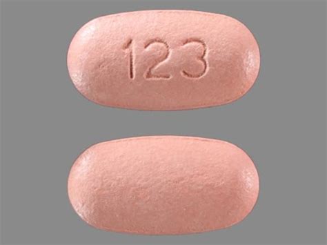 123 oval pill