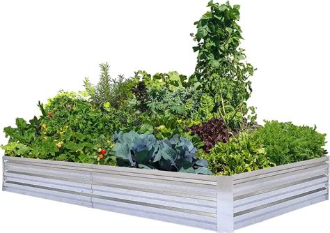 Transform Your Garden Oasis with our Durable 12in. Deep Galvanized Steel Planter Boxes!