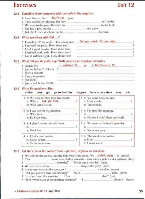 12th Grade English Worksheets
