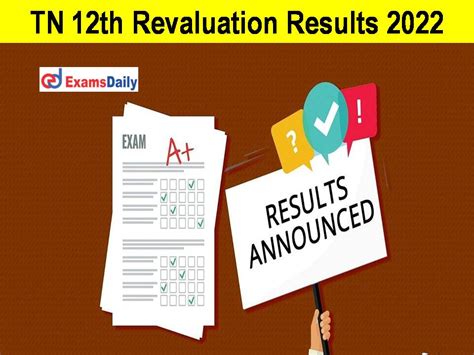 12th revaluation result 2022 tamilnadu