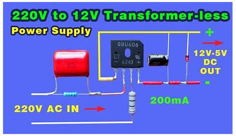 12v DC to 220v AC Converter ( INVERTER ) No Transformer