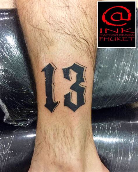 Number 13 Tattoo By Pattos Keppos in 2021 Tattoos
