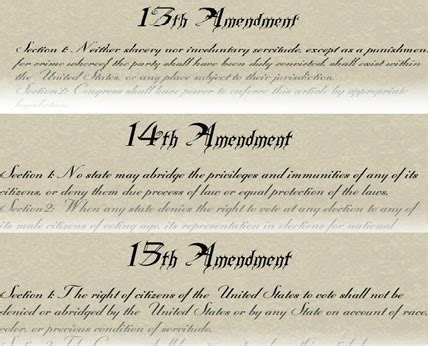 13 14 and 15 amendments