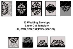 Download 13 Wedding Invitation Envelope Laser Cut DXF Files