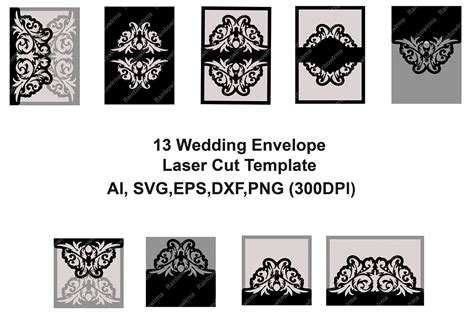 Download 13 Wedding Invitation Envelope Laser Cut For Crafts