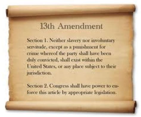 13 amendments of the constitution