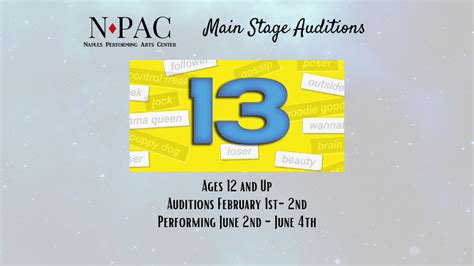 13 auditions first time
