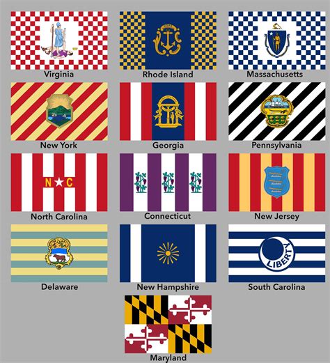 13 colonies flags before 1776