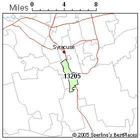 13205 Zip Code Map