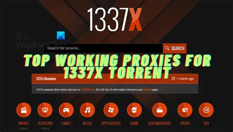 1377x.is Proxy and mirror List [updated 2023] Unblock 1337x and 1337x.to Torrents