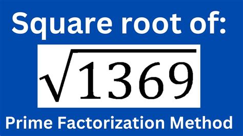 1369 Square Root