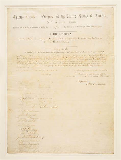 13th amendment original copy