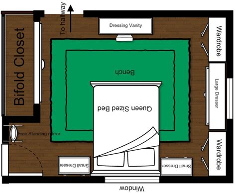 13x14 bedroom layout