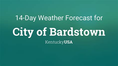 14 day weather forecast bardstown ky