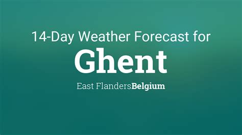14 day weather forecast ghent