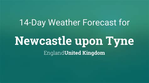 14 day weather forecast newcastle upon tyne