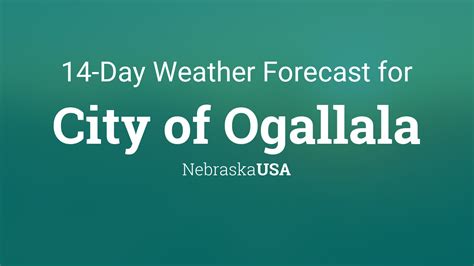 14 day weather forecast ogallala nebraska