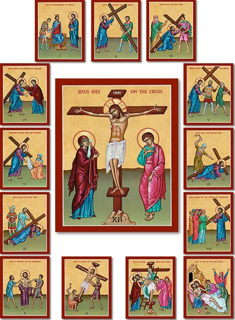 14 stations of the cross pictures printable