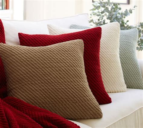 14 x 14 pillow covers chenille