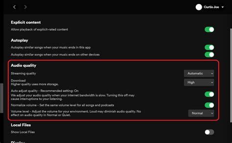 14. Adjust Audio Quality settings on Spotify