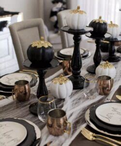14. Use faux cobwebs as a table runner