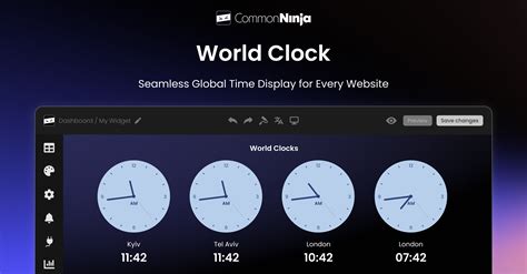 14. World Clock Time Widget