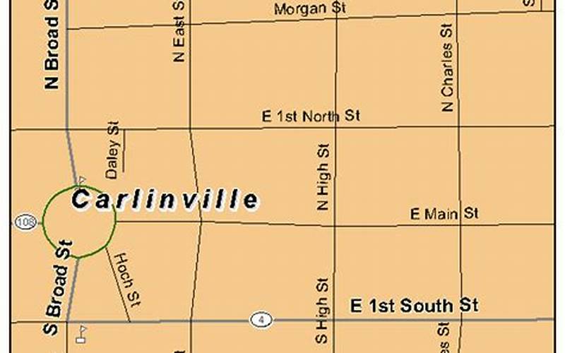 141 E Hoehn St, Carlinville Il Map