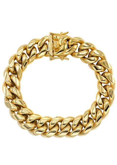 14K Gold Miami Cuban Link Bracelet