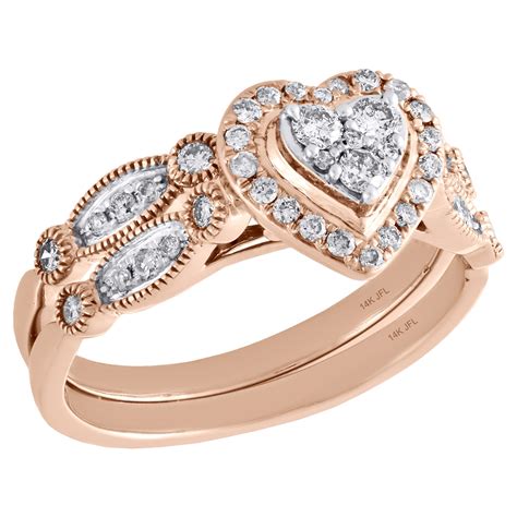 14k rose gold engagement rings
