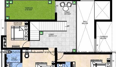15 60 Duplex House Plan * 3 Bhk Car Parking 900 Sqft