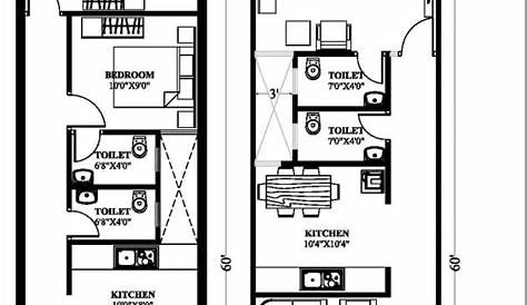 15 60 House Plan Feet By Everyone Will Like Acha Homes