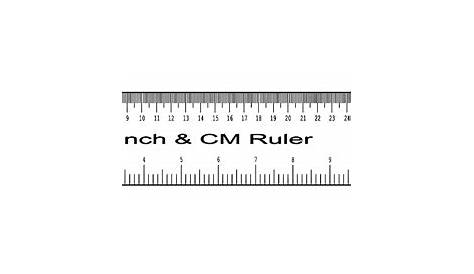 15 Mm In Inches Actual Size Printable Cm Ruler Printable Ruler