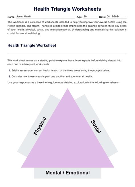 15 Best Images of Health Triangle Worksheets - Right Triangle Trig