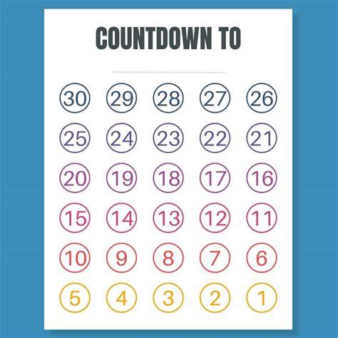 15 Year Old Drivers License Countdown Calendar Printable
