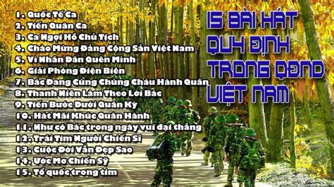 15 bài hát quy định