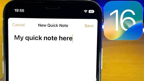 15. Quick Note for iPhone