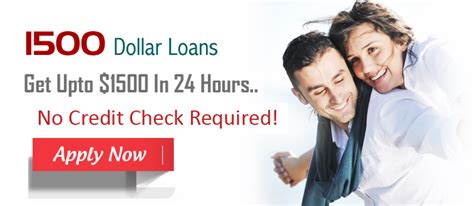 1500 Dollar Loan With No Credit