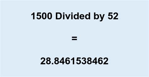 1500 Divided By 28