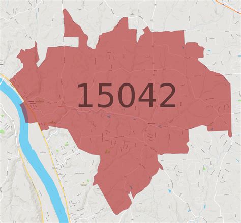15042 Zip Code Map