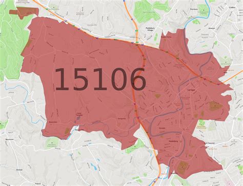15106 Zip Code Map