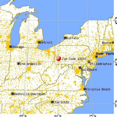 15207 Zip Code Map