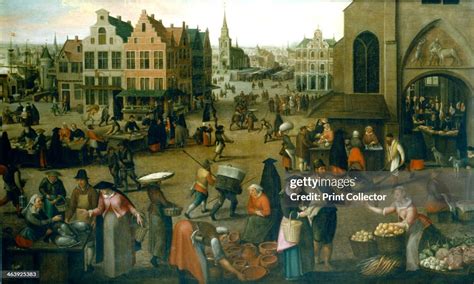 15th Century Market Scene