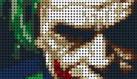 15x15 Pixel Art Items Similar To Custom PIXEL Mosaic Wall